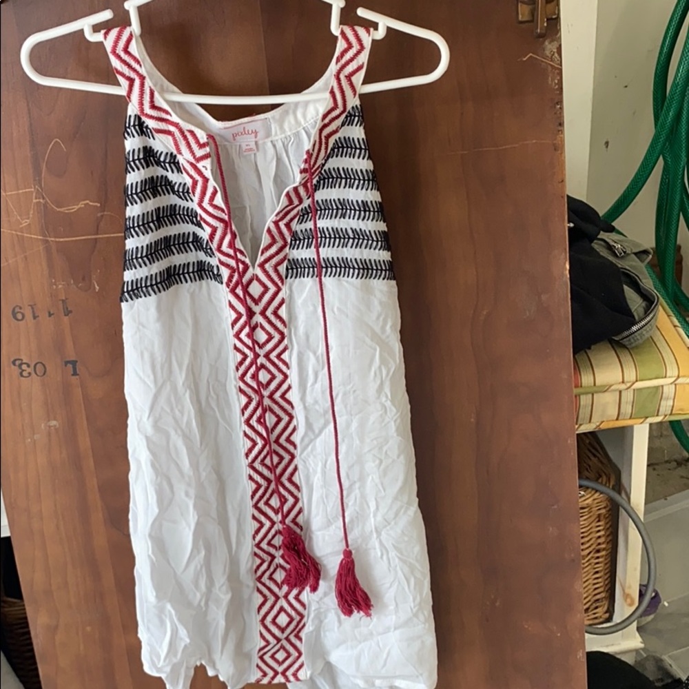 Embroidered tank top
